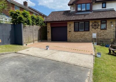 Driveway in Tuscan Pebble from the Addasett Range.