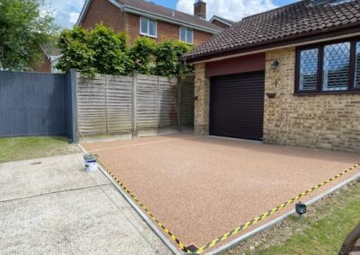 Driveway in Tuscan Pebble from the Addasett Range.